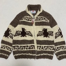KANATA Hand-knitted Canadian Cowichan Thunderbird Sweater Used