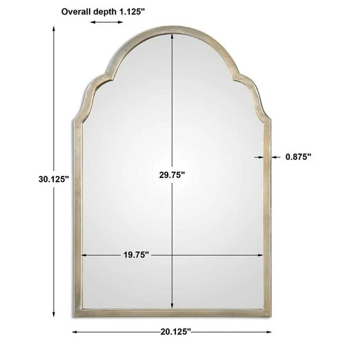 Uttermost UT-12906 Brayden Petite Silver Arch Mirror - Picture 5 of 5