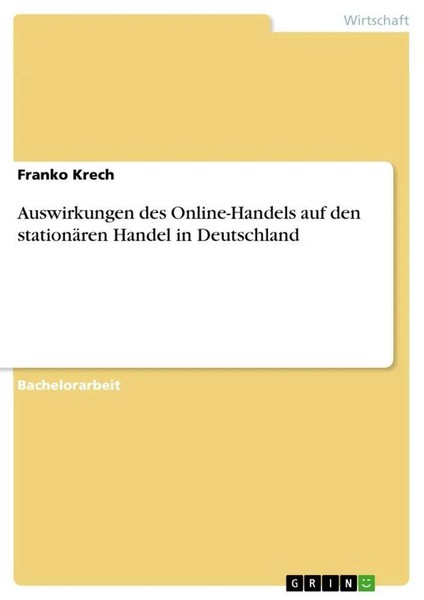 Auswirkungen Des Online-Handels Auf Den StationäRen Handel In Deutschland Krech-image