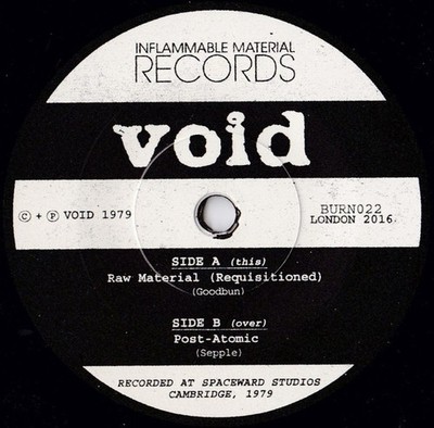 Void - Raw Material (Requisitioned) (7'') (Near Mint (NM or M-)) - 3944099446