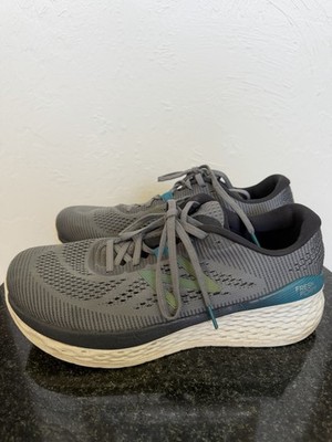 New Balance Men Fresh More V2 Grey & Teal Running Lace Shoes sz 10 Wide