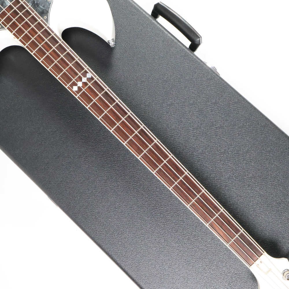 GazettE れいたモデル ESP RF-00SL Used ESP RF-00SL Snow White electric bass guitar by the GazettE