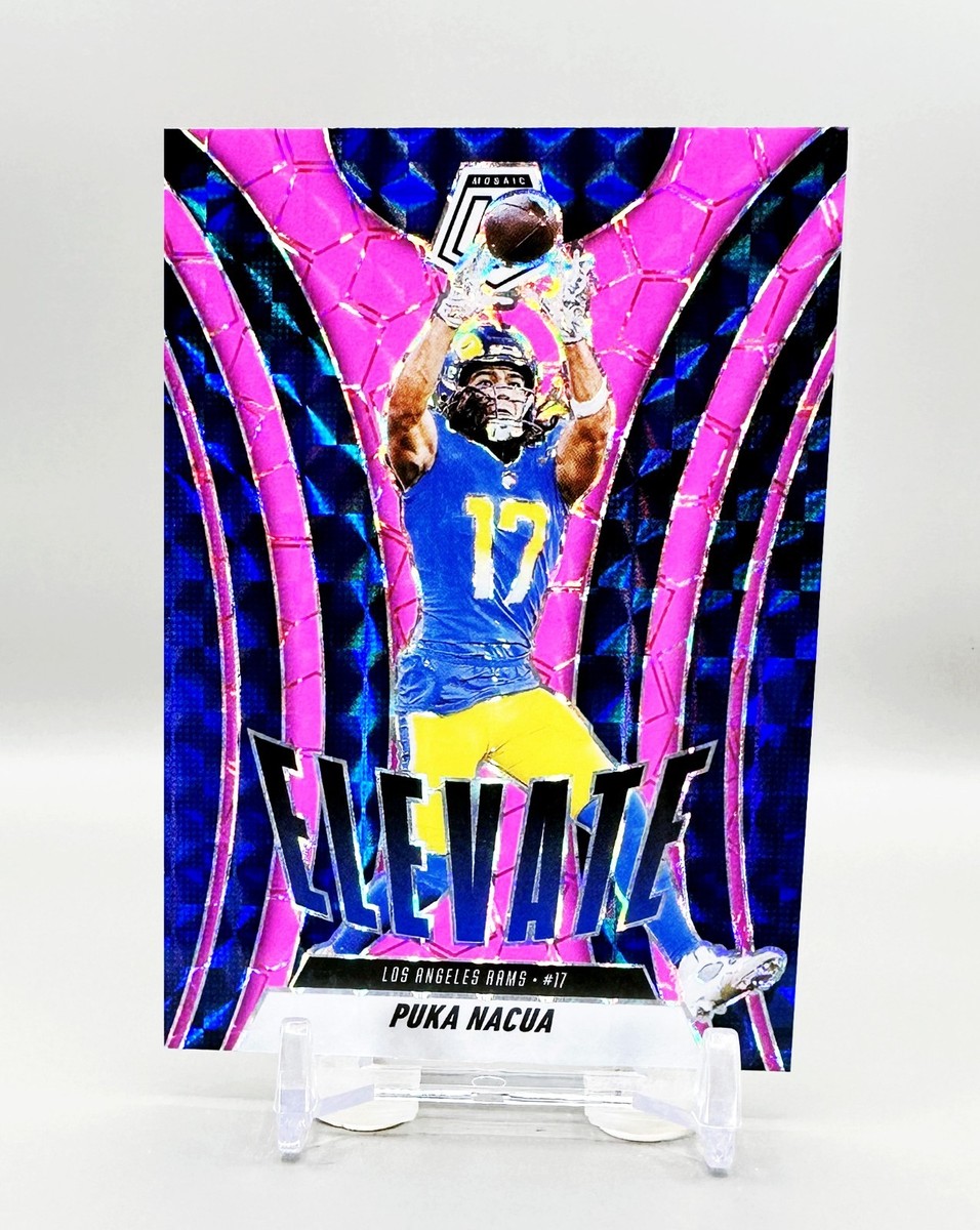 2025 Panini Mosaic Football Elevate #18 (Pink Fluorescent Mosaic