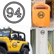 Sticker Vinyl Number 94 Version VII