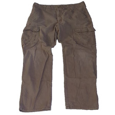 Wrangler Men's Relaxed Fit Straight Cargo Pants - Brown 36 x 32