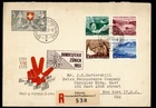 DR WHO 1953 SWITZERLAND FDC PRO PATRIA SEMI POST  MOBILE POST R75962