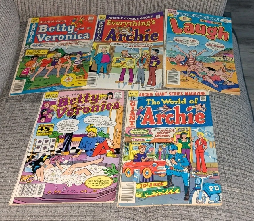 Archie Readrs Vintage Lot of 5 ARCHIE Comic Books Readers ZZZJ | eBay