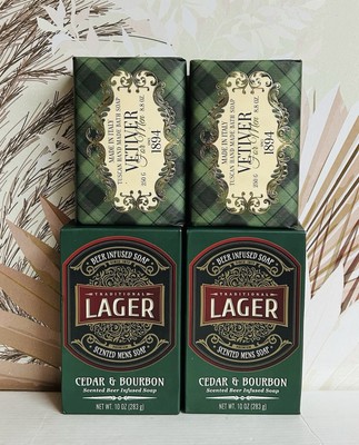 Cedar Bourbon & Vetiver  Men s Bar Soap