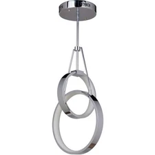 Craftmade 42723-CH-LED Anillo LED 9.4 inch Chrome Pendant Ceiling Light