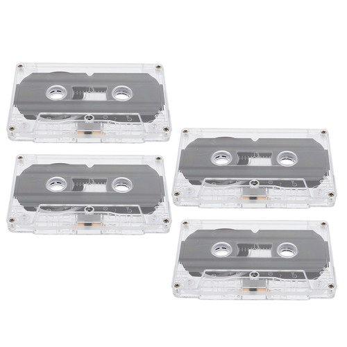 4 piezas cintas de casete vacías de cinta de audio para grabar estuches de almacenamiento en blanco - Imagen 12 de 12
