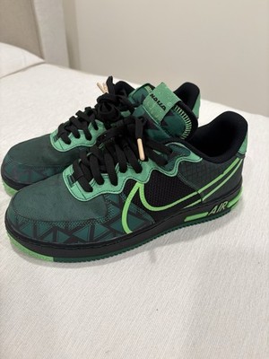 Nike Air Force 1 React Najia Men's Sneakers Green, Size Sz 9/ Preowned/ Rep Box