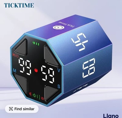 Pomodoro Timer Cube, Custom Pomodoro, Pause & Resume, Silent, Vibrate & Adjus...