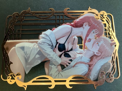 #ad Goddess Story Gold METAL Card Random Serial Number # 100 Makima Power Bikini $13.49