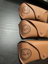 3x Ray Ban Brown Medium Soft Case for Sunglasses  Eyeglasses with Cloth