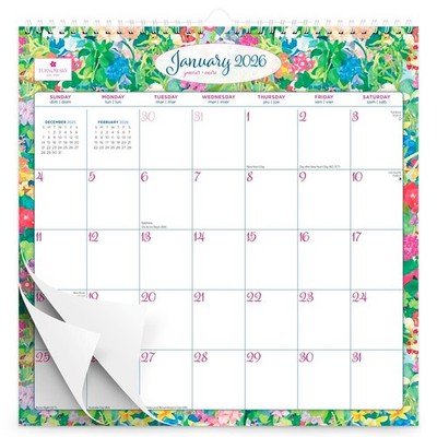 House of Turnowsky OFFICIAL 2026 12x12'' (Hanging) Monthly Square Wire-O Calendar