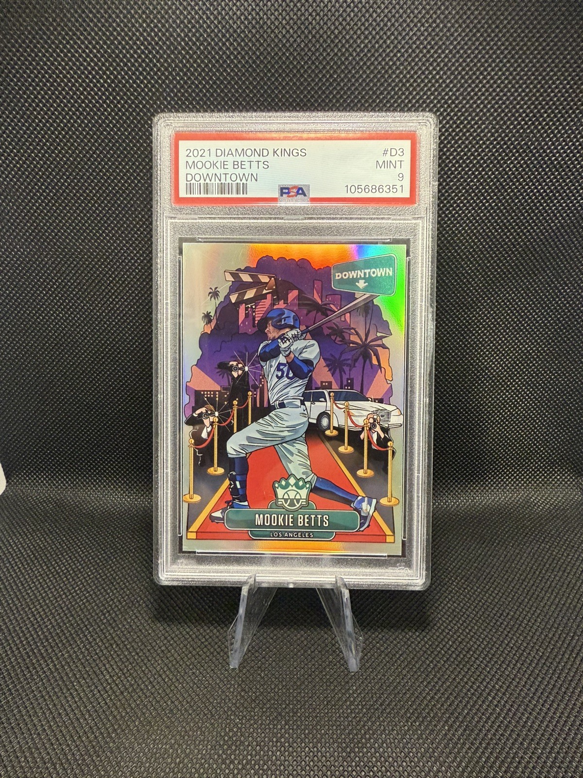 Mookie Betts 2021 Diamond Kings Downtown #3 (PSA 9)