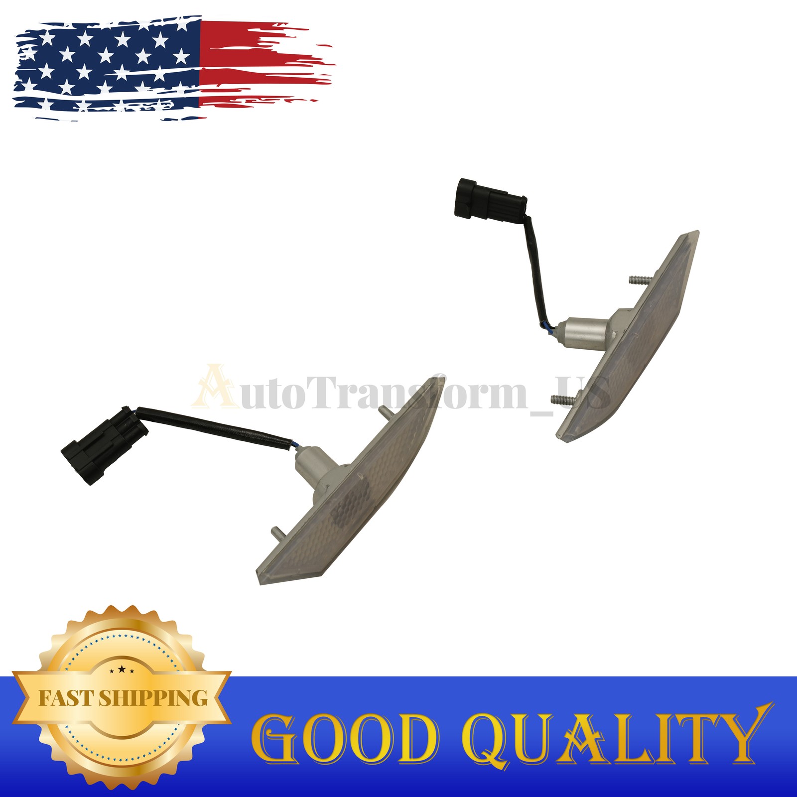 2PCS For Lamborghini Gallardo 400945119D/120D Front Bumper Side Marker Indicator
