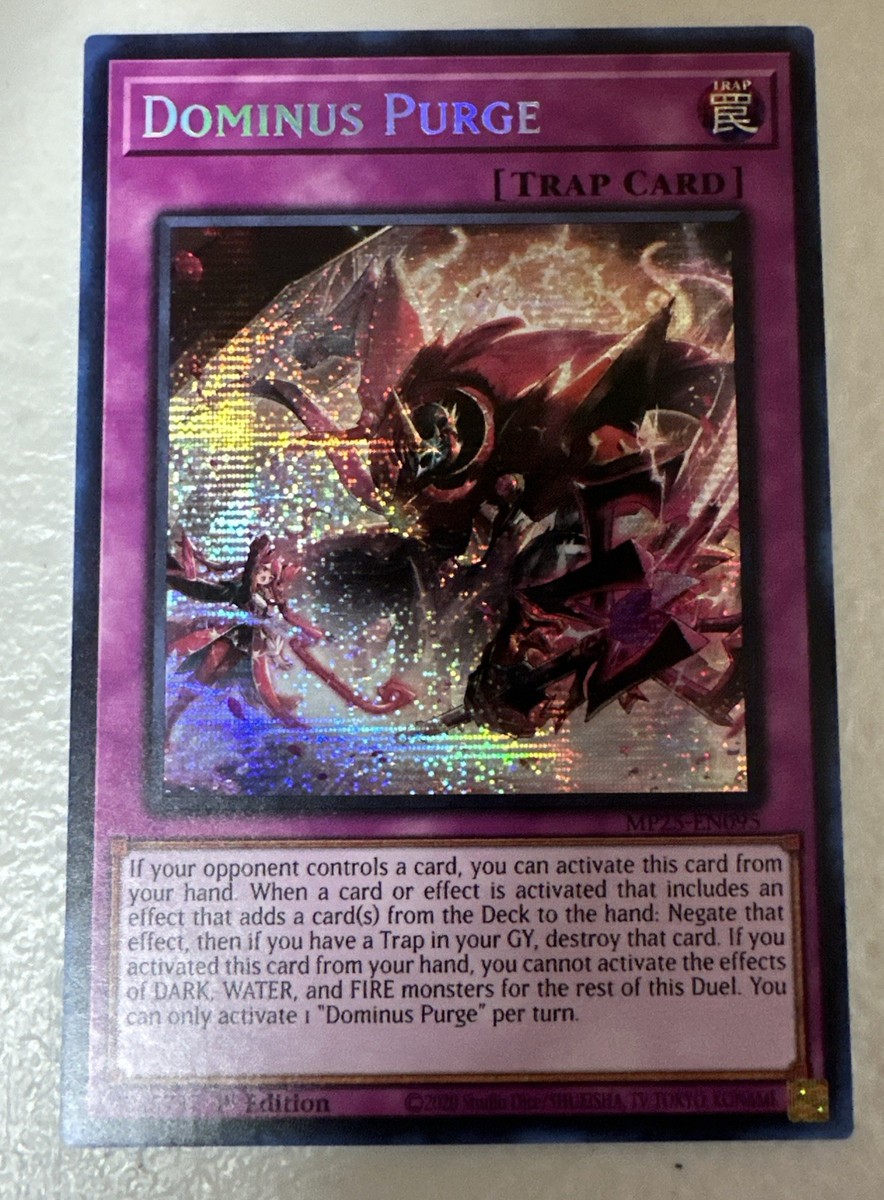Yugioh! Dominus Purge Prismatic Secret Rare 2025 tin MP25-EN095 | eBay