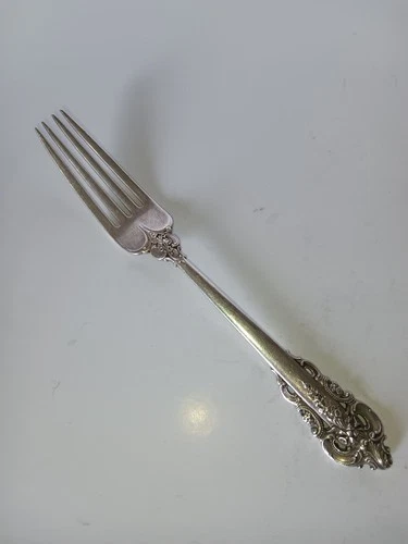 Vintage Wallace "Grand Baroque" Stirling Silver Fork 66.7 grams of 925 silver