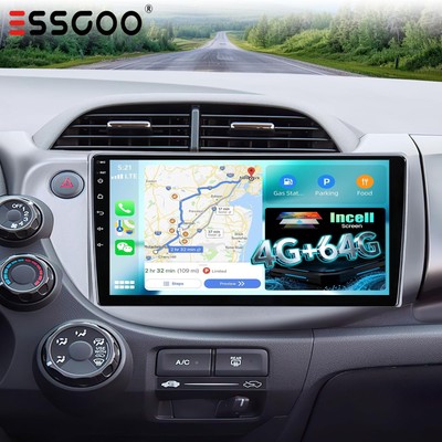 64GB For Honda Fit Jazz 2008-13 Car Stereo Radio Carplay Android 15 BT GPS Navi