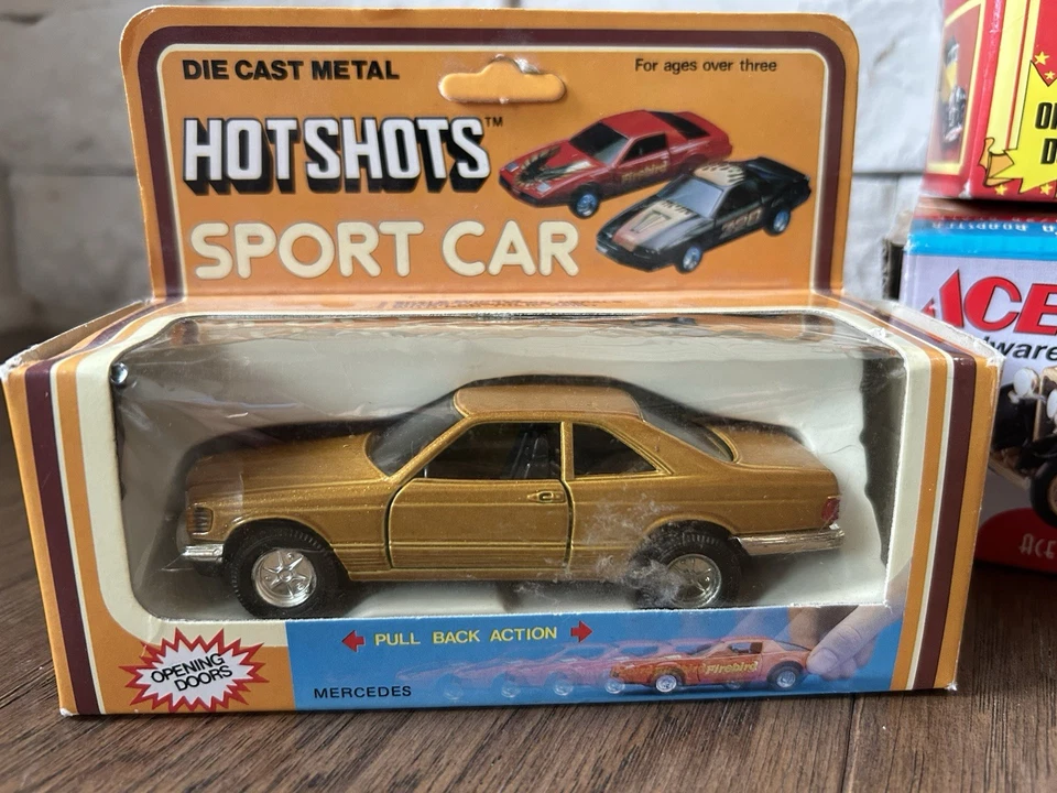Vintage Lot of 7, Die Cast Metal Cars: Ertl, Hotshots, Matchbox & Road Tough - Image 4 of 4