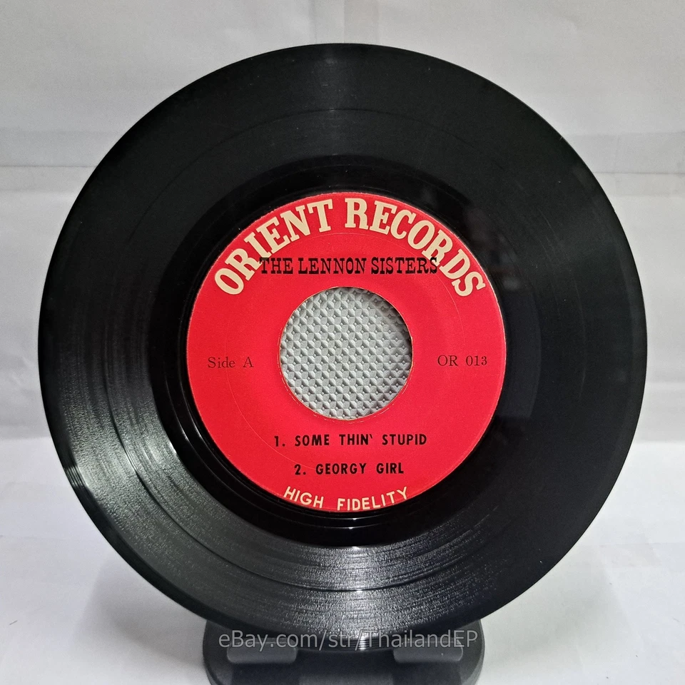 THR LENNON SISTER /SOMETHIN' STUPID /SINGLE GIRL / THAILAND EP 45 NUDE COVER - Image 3 of 4