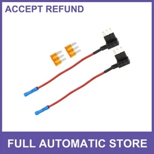 1 Set Car Fuse Tap Add a Circuit Adapter 12V with Blade Type Fuse Universal