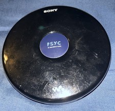 Sony PSYC CD Walkman D-EJ010 Portable CD Player Black Navy Tested Works