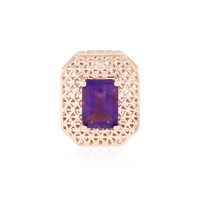 Cavill Amethyst Ring 0,85Ct RoséVergoldet 925 Silber Modern Oktagon