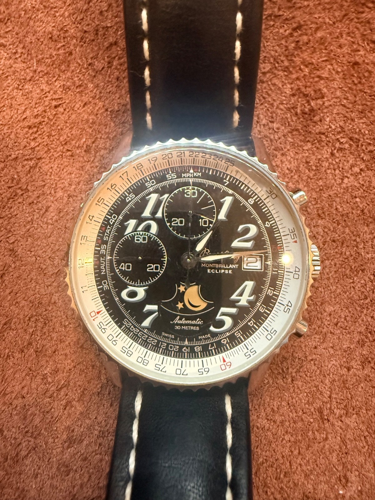 Breitling Navitimer Montbrillant Eclipse Moonphas… - image 3