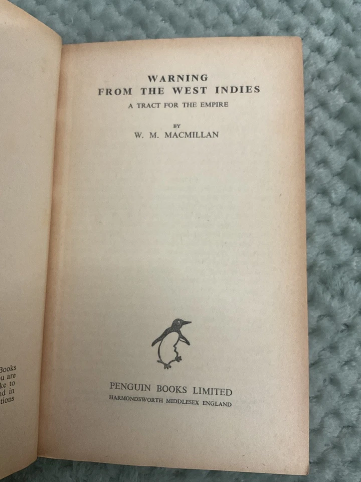 Penguin Special Edition , War WW2 Military, WARNING FROM THE WEST INDIES 1938 - Image 2 of 3