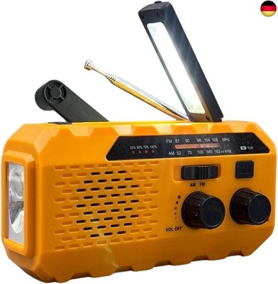 BSL Tragbares Radio AM/FM CT-6127 | Solarladung und Kurbel Dynamo |