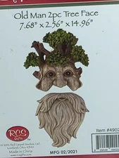 Old Man Twigs Tree Face Hugger Bark Facial Features Decoration for Garden Yard