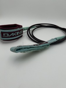 Da Kine Comp Surf Surfboard Leash 6 ft Light Blue and Purple