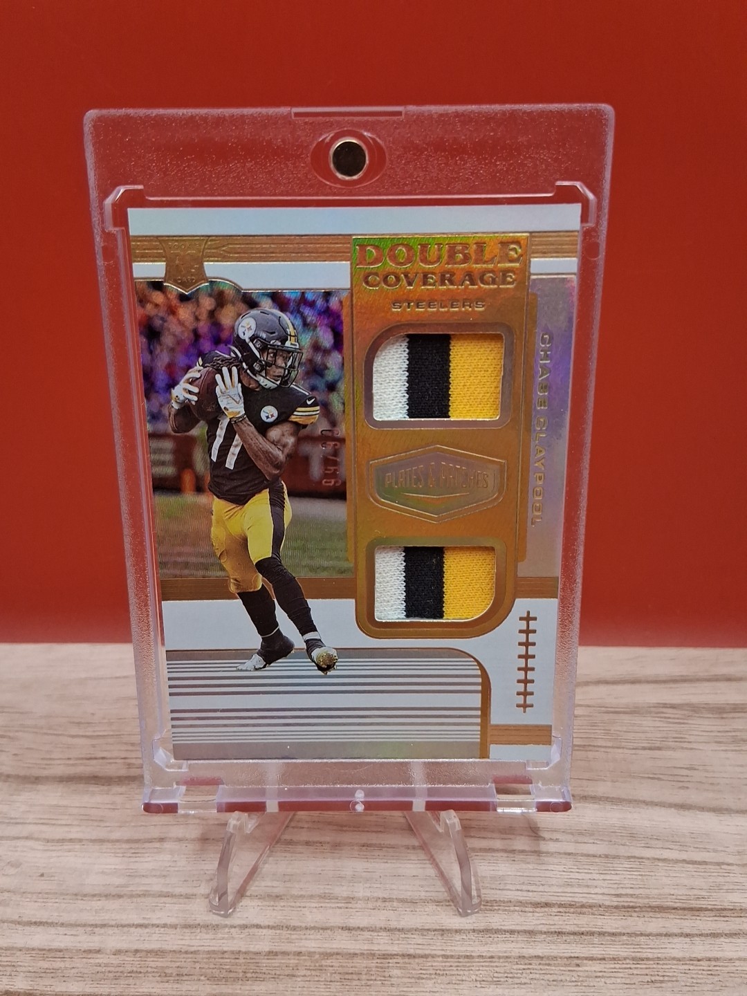 Chase Claypool Panini Plates & Patches Double Coverage Memorabilia #DCCC Base