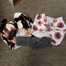 3 arcos Headwrap para bebé niña 4D Starbucks. Floral: Gris