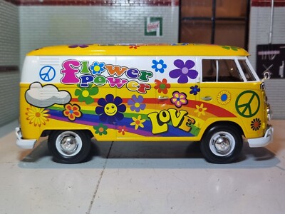 1 24 Scale VW VOLKSWAGEN Flower Power Hippie Van T1 Type 2 1962