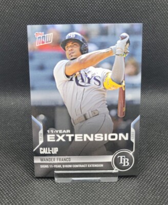 Wander Franco Tampa Bay Rays - 11 Year EXTENSION Call Up OS-45 2021 Topps Now