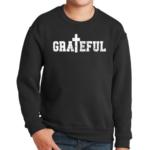 Youth Graphic Sweatshirt Grateful Print - Picture 5 of 20