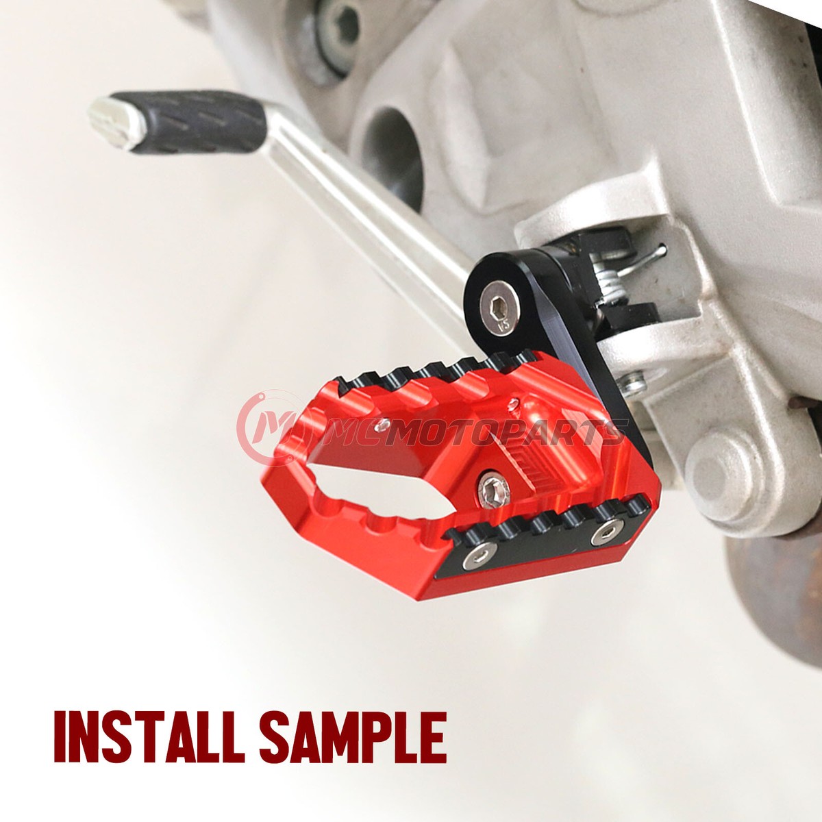Red TRC 40mm Adjustable Front Wide Footpegs For BMW F800ST