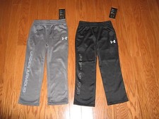 Under Armour BOYS ATHLETIC PANTS GRAPHITE or BLACK SIZE 4 /5/6/7 NWT