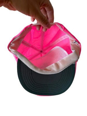 Vintage Nylon Snapback Hat Energizer Bunny 90\'s Neon Hot Pink Cap Hat Vintage Energizer Bunny Nylon Snapback Hat 90 main image 3