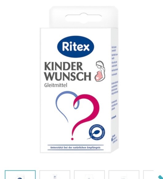 Gel lubrifiant Ritex Kinderwunsch fertilité conception bébé applicateur 8x4ml