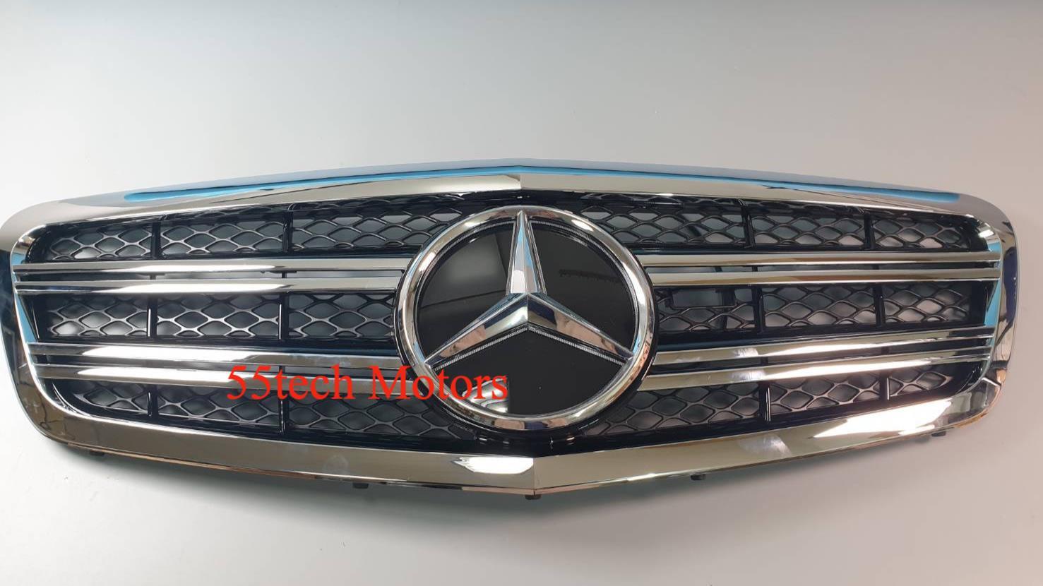Mercedes W221 LED Illuminated Star Grille grill 2010 2013 S550 Grill ...