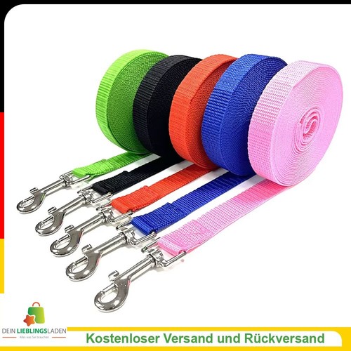 Nylon Hundeleine 1,2–30 m, robust & lang, perfekt für Training & Spaziergänge - 第 1/15 張圖片