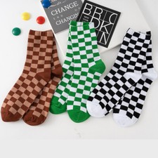 Lot 1-3 Pairs Cotton Trendy Crew Socks for Student Work Sport Socks Size 6-11