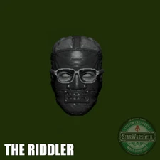 Paul Dano Riddler Batman 2022 custom head for 4" 6" 7" 12" DC action figures