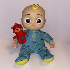JJ Cocomelon Doll Bedtime Plush Musical Singing Toy Red Teddy Bear 13"