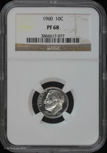 1960 P 10c Proof Roosevelt Dime NGC PF 68 | PR