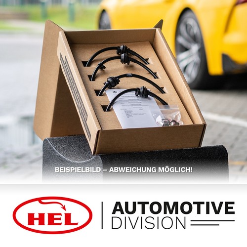 HEL Stahlflex Bremsleitungen 4-teilig Opel Senator B inkl Irmscher 4.0, mit ABE - Bild 4 von 5